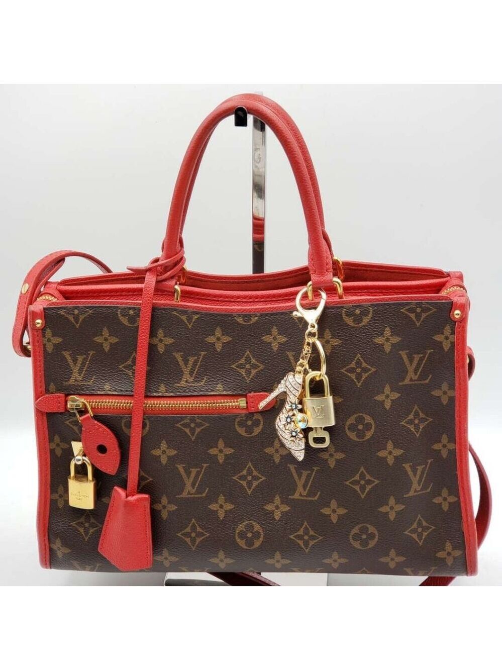 Authentic Louis Vuitton Gold Lock & Key ✨ Bag Charm Unbranded Shoe Keychain - Picture 7 of 7
